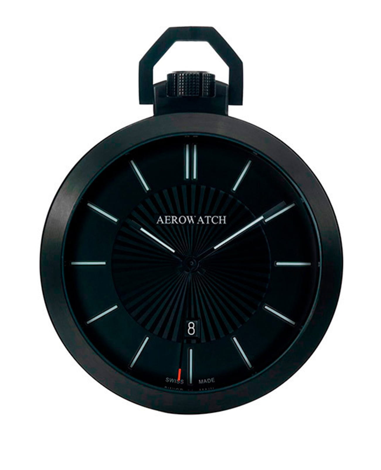 Aerowatch Aerowatch 42818 NO03  42818 NO03 кварцевые мужские часы черный циферблат, браслет не выбрано — вид спереди